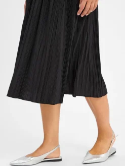 Samsøe Samsøe Röcke*Damen Plisseerock - Uma schwarz uni