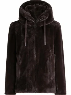 Betty Barclay Jacken & Westen*Damen Plüschjacke braun uni