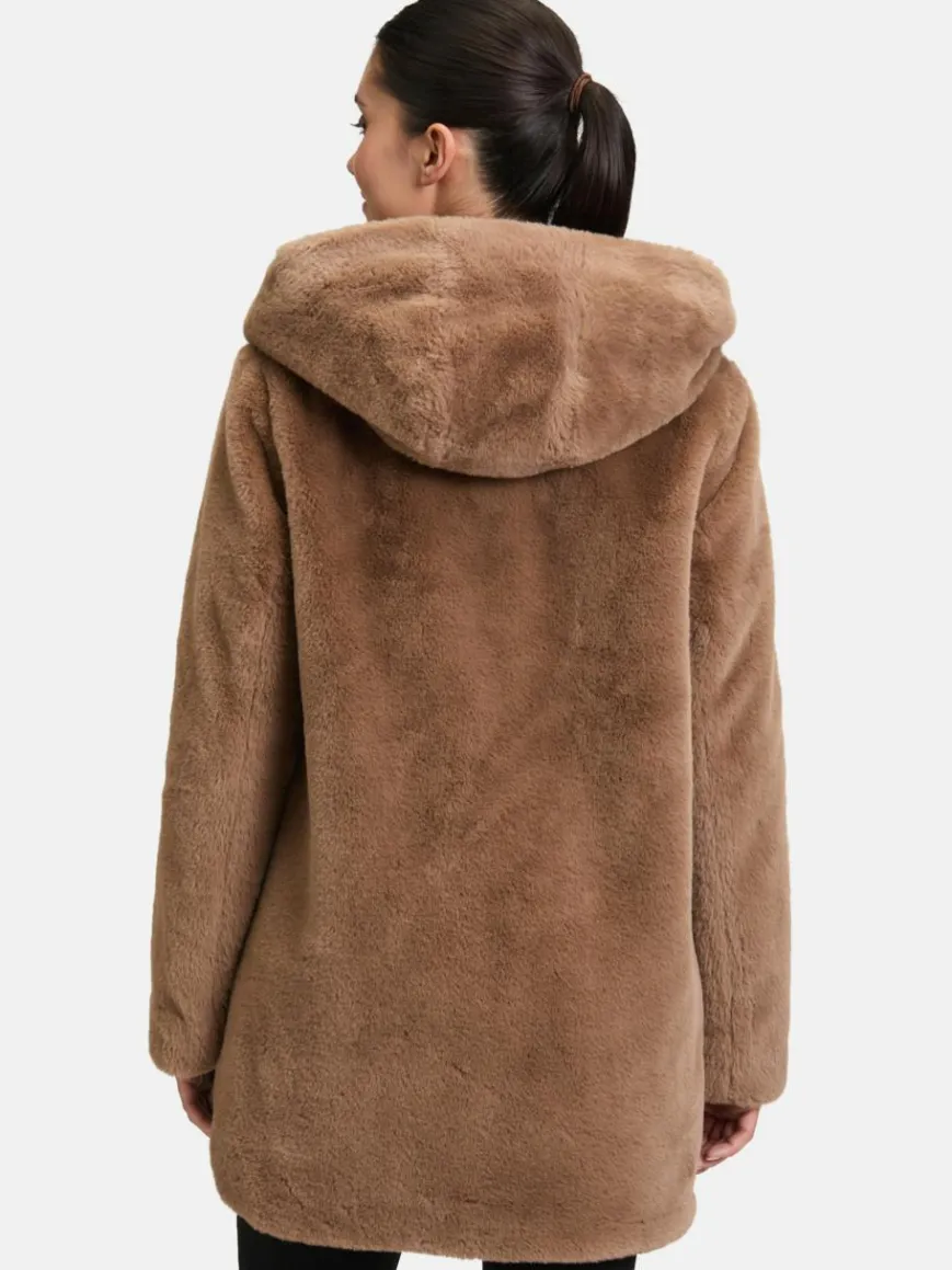 Betty Barclay Jacken & Westen*Damen Plüschjacke braun camel uni