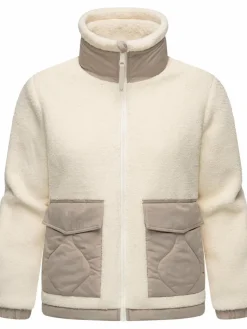 Ragwear Sweatshirts & Sweatjacken|Jacken & Westen*Damen Plüschjacke - Arctika weiß uni