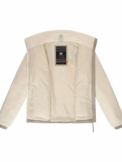 Ragwear Sweatshirts & Sweatjacken|Jacken & Westen*Damen Plüschjacke - Arctika weiß uni