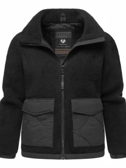 Ragwear Sweatshirts & Sweatjacken|Jacken & Westen*Damen Plüschjacke - Arctika schwarz uni