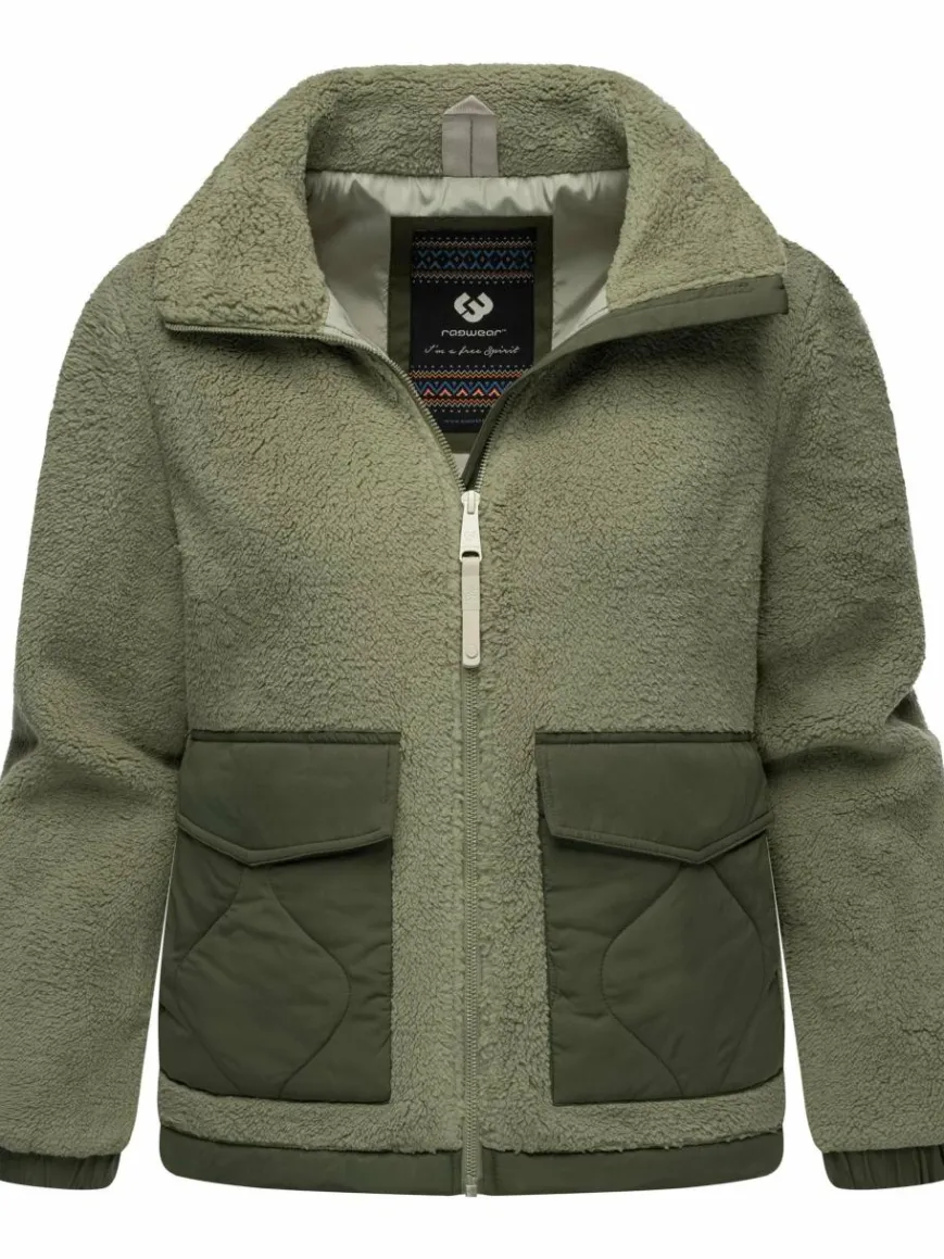Ragwear Sweatshirts & Sweatjacken|Jacken & Westen*Damen Plüschjacke - Arctika oliv uni