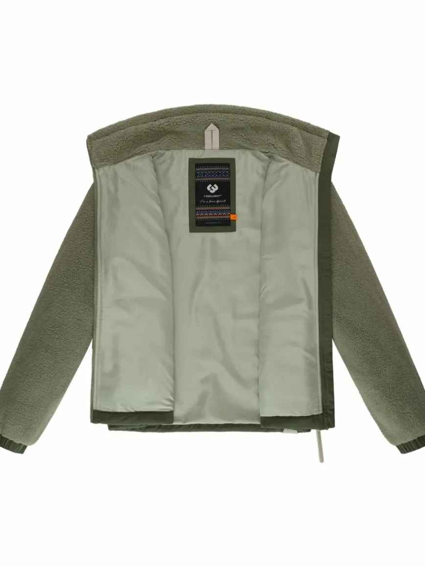 Ragwear Sweatshirts & Sweatjacken|Jacken & Westen*Damen Plüschjacke - Arctika oliv uni