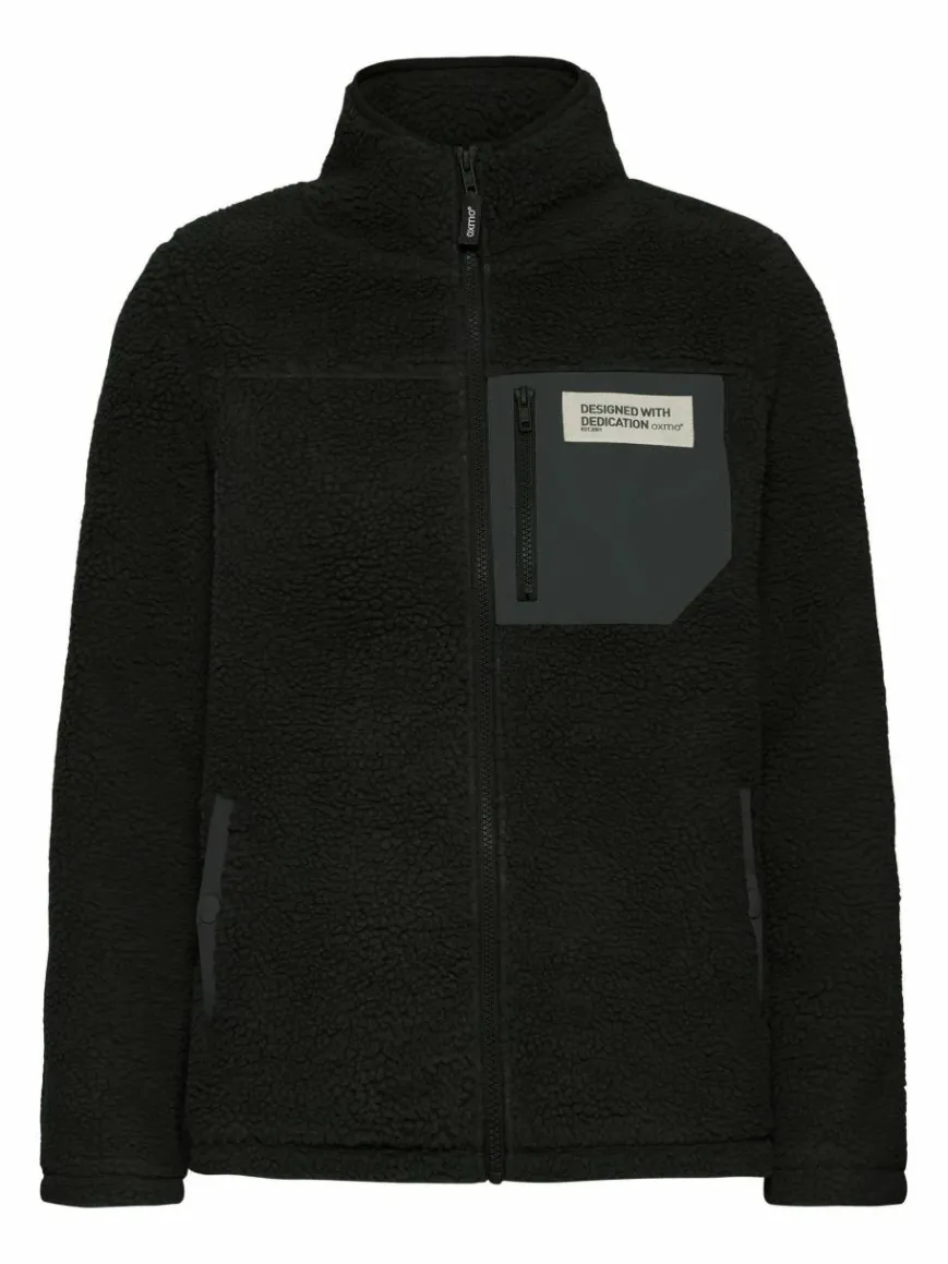 OXMO Jacken & Westen*Damen Plüschjacke - OXABBY schwarz uni