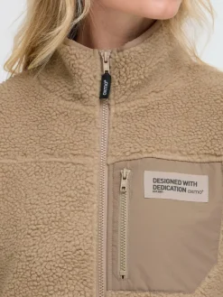 OXMO Jacken & Westen*Damen Plüschjacke - OXABBY beige uni