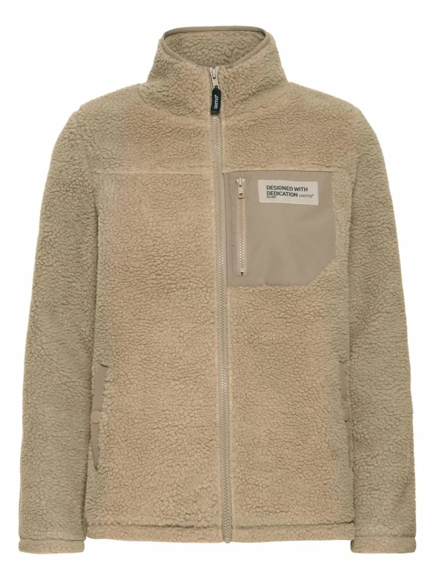 OXMO Jacken & Westen*Damen Plüschjacke - OXABBY beige uni