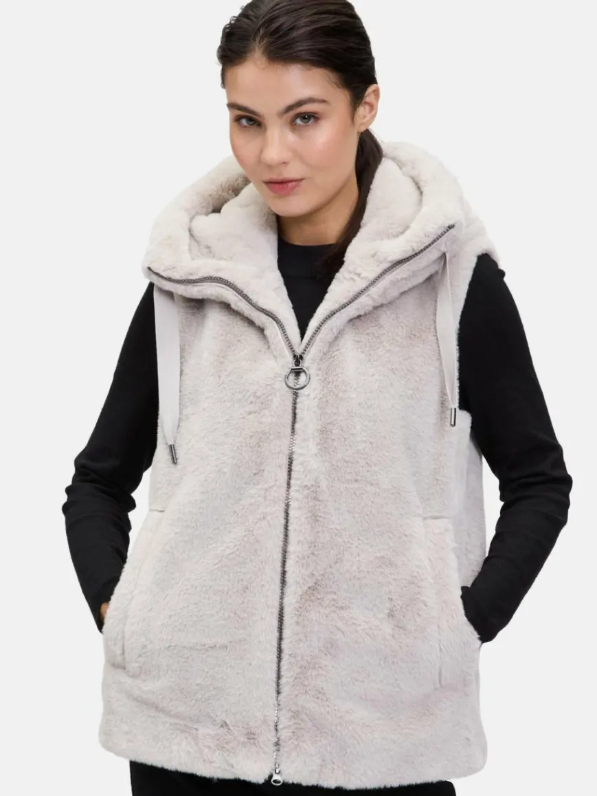 Betty Barclay Jacken & Westen*Damen Plüschweste grau uni