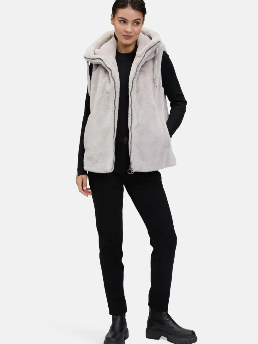 Betty Barclay Jacken & Westen*Damen Plüschweste grau uni