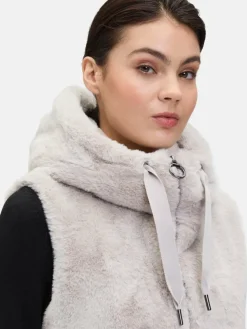 Betty Barclay Jacken & Westen*Damen Plüschweste grau uni