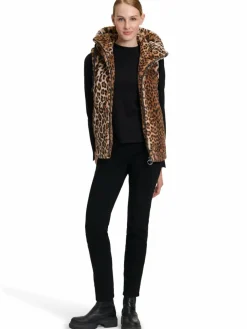 Betty Barclay Jacken & Westen*Damen Plüschweste camel braun gemustert