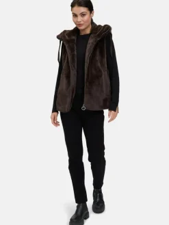 Betty Barclay Jacken & Westen*Damen Plüschweste braun uni