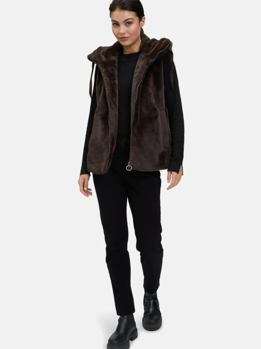 Betty Barclay Jacken & Westen*Damen Plüschweste braun uni