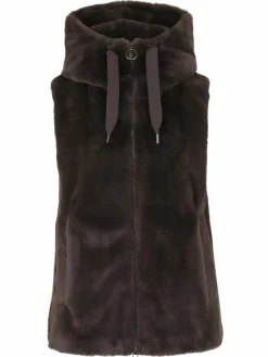 Betty Barclay Jacken & Westen*Damen Plüschweste braun uni