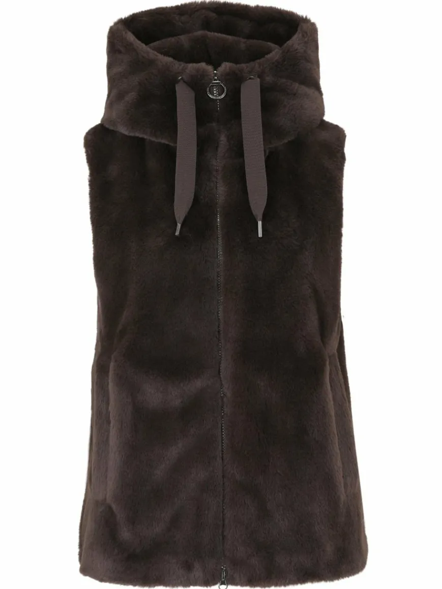 Betty Barclay Jacken & Westen*Damen Plüschweste braun uni