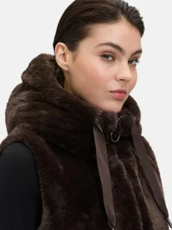 Betty Barclay Jacken & Westen*Damen Plüschweste braun uni