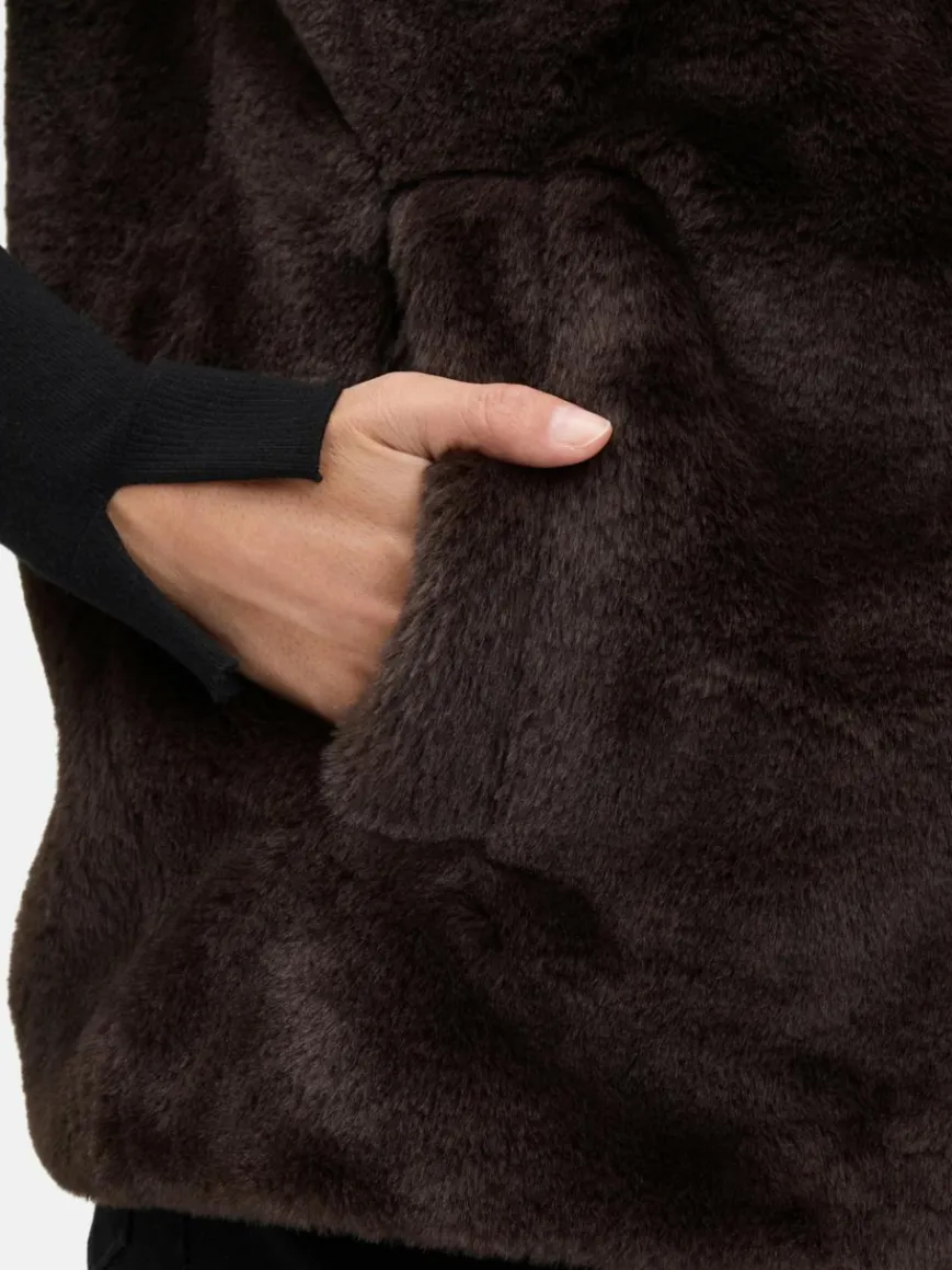 Betty Barclay Jacken & Westen*Damen Plüschweste braun uni