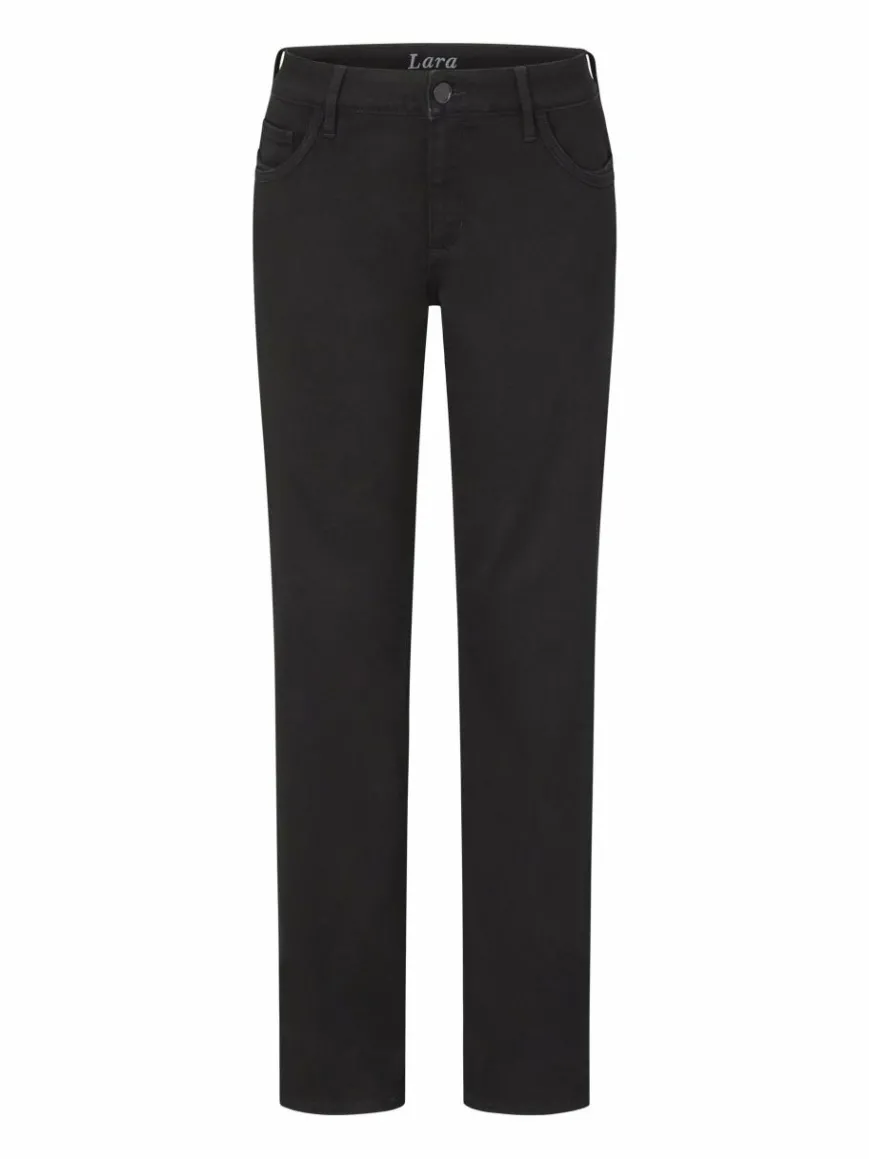 Paddock`s Jeans*Damen 5-Pocket Jeans - LARA Straight Fit schwarz uni