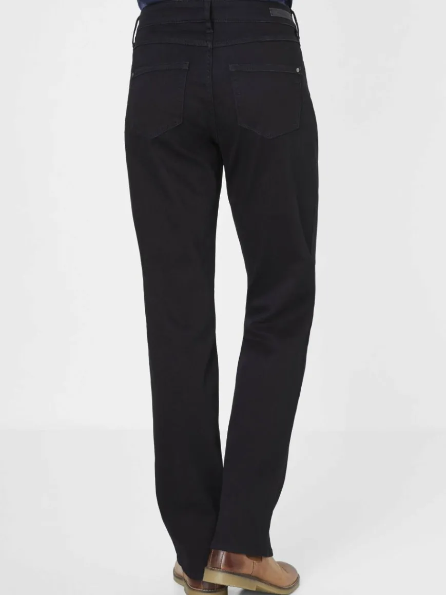 Paddock`s Jeans*Damen 5-Pocket Jeans - LARA Straight Fit schwarz uni