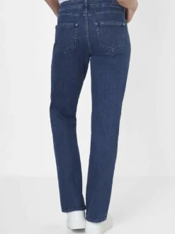Paddock`s Jeans*Damen 5-Pocket Jeans - LARA Straight Fit dark stone uni