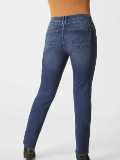 Paddock`s Jeans*Damen 5-Pocket Jeans - LIA Slim Fit blue stone uni