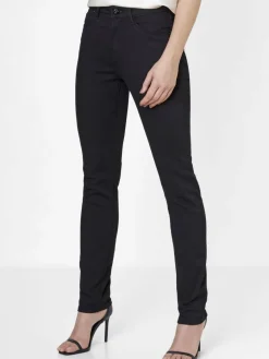 Paddock`s Jeans*Damen 5-Pocket Jeans - PAT Slim Fit schwarz uni