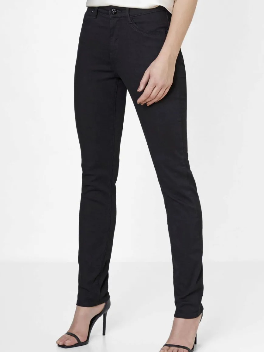 Paddock`s Jeans*Damen 5-Pocket Jeans - PAT Slim Fit schwarz uni
