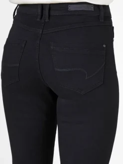 Paddock`s Jeans*Damen 5-Pocket Jeans - PAT Slim Fit schwarz uni
