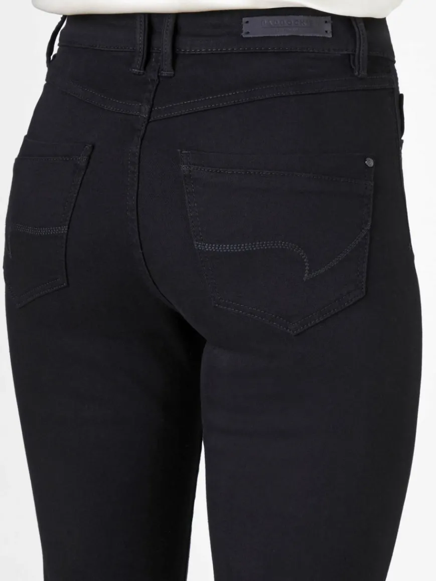 Paddock`s Jeans*Damen 5-Pocket Jeans - PAT Slim Fit schwarz uni