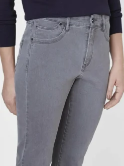 Paddock`s Jeans*Damen 5-Pocket Jeans - PAT Slim Fit grau uni