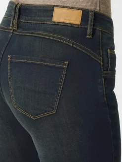 Paddock`s Jeans*Damen 5-Pocket Jeans - PAT Slim Fit dark stone uni