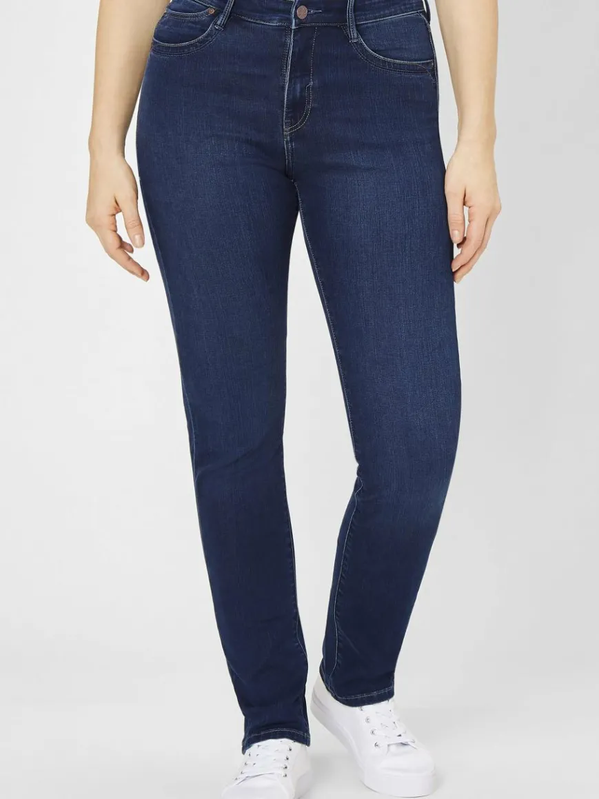 Paddock`s Jeans*Damen 5-Pocket Jeans - PAT Slim Fit dark stone uni