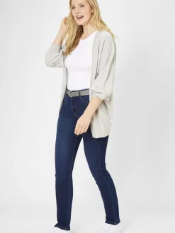 Paddock`s Jeans*Damen 5-Pocket Jeans - PAT Slim Fit dark stone uni