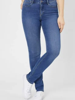 Paddock`s Jeans*Damen 5-Pocket Jeans - PAT Slim Fit medium stone uni