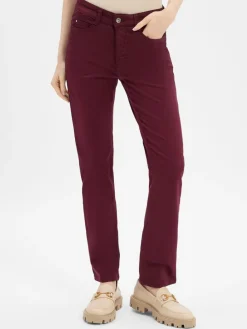 MAC Hosen*Damen 5-Pocket-Hose - Dream bordeaux uni