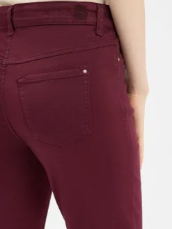 MAC Hosen*Damen 5-Pocket-Hose - Dream bordeaux uni