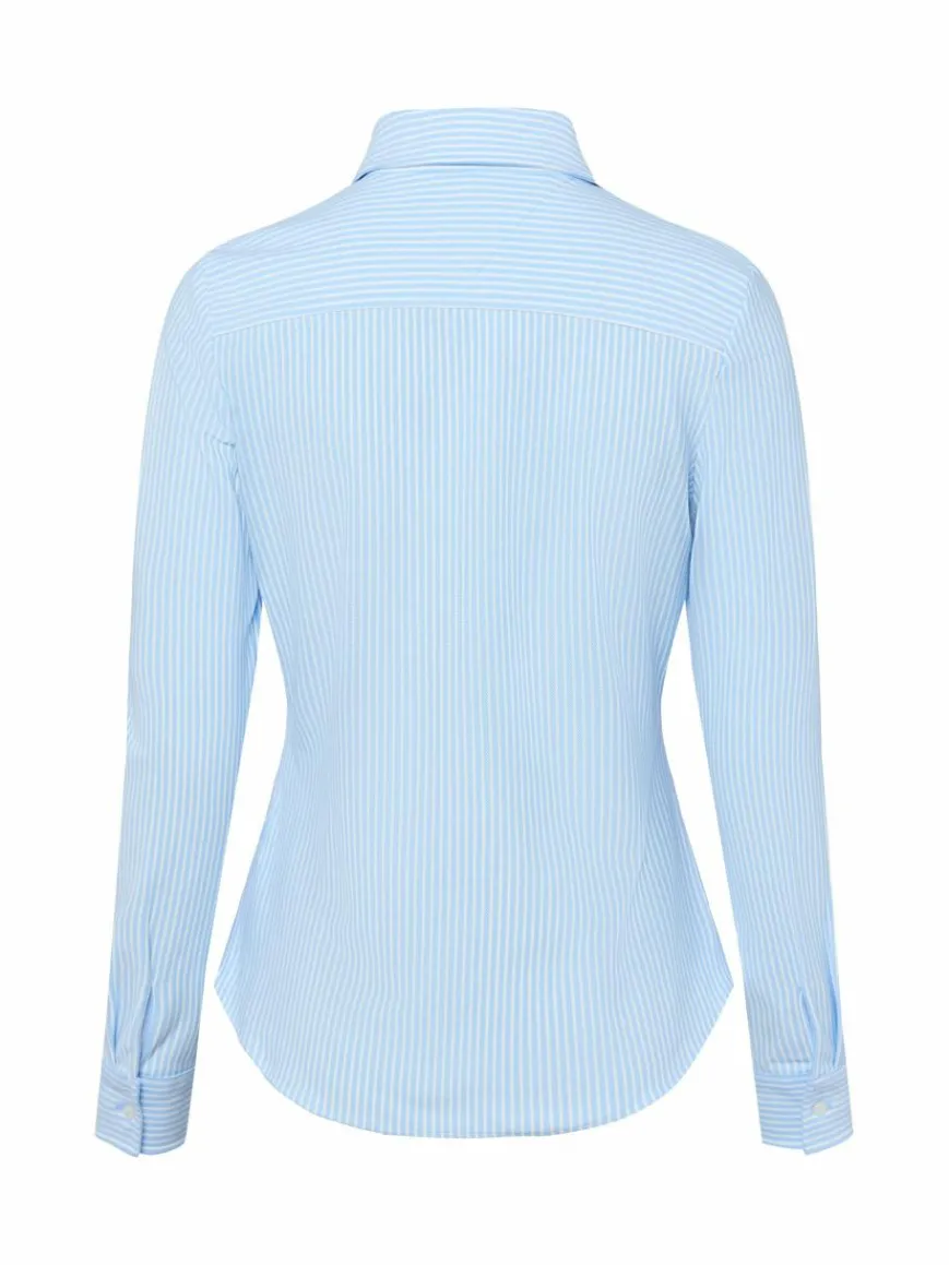 Tommy Hilfiger Shirts & Tops*Damen Polohemd hellblau weiß gestreift