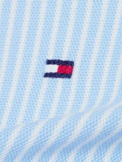 Tommy Hilfiger Shirts & Tops*Damen Polohemd hellblau weiß gestreift