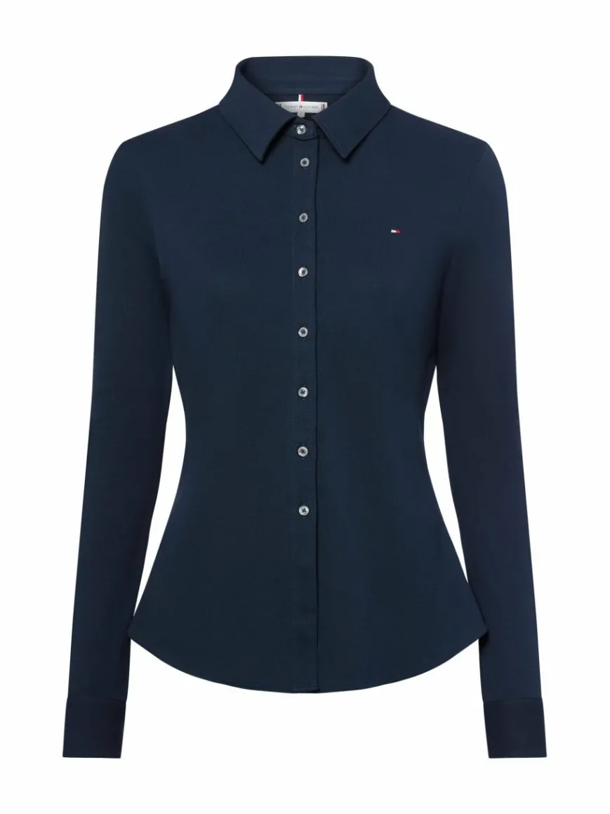 Tommy Hilfiger Shirts & Tops*Damen Polohemd marine uni