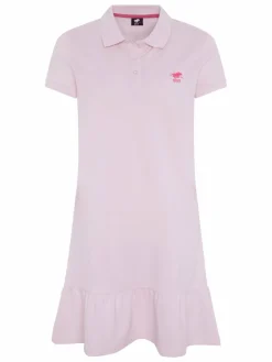 Polo Sylt Kleider*Damen Polokleid rosa pink uni