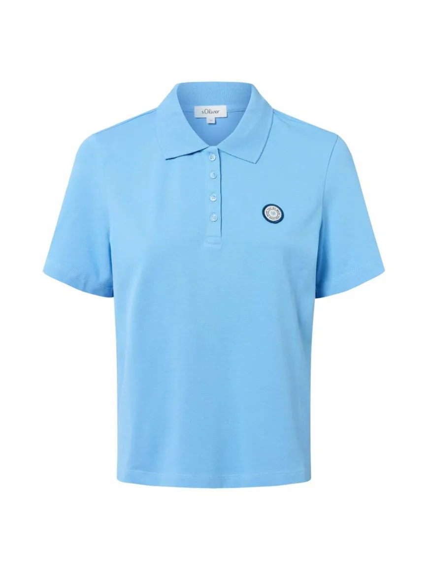 s.Oliver Shirts & Tops*Damen Poloshirt hellblau uni