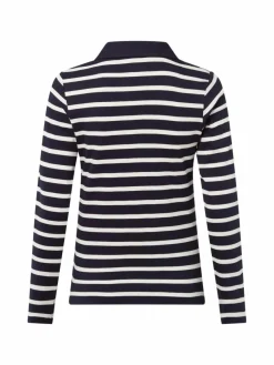 brookshire Shirts & Tops*Damen Poloshirt marine weiß gestreift