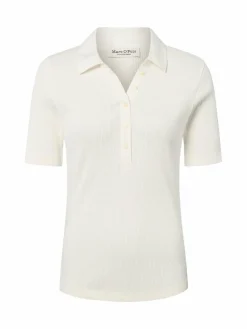Marc O'Polo Shirts & Tops*Damen Poloshirt ecru uni