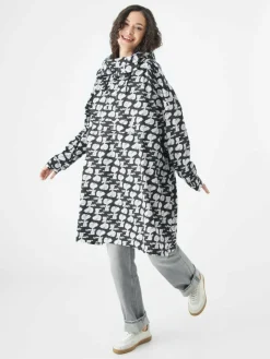 Codello Jacken & Westen*Damen Poncho schwarz bedruckt