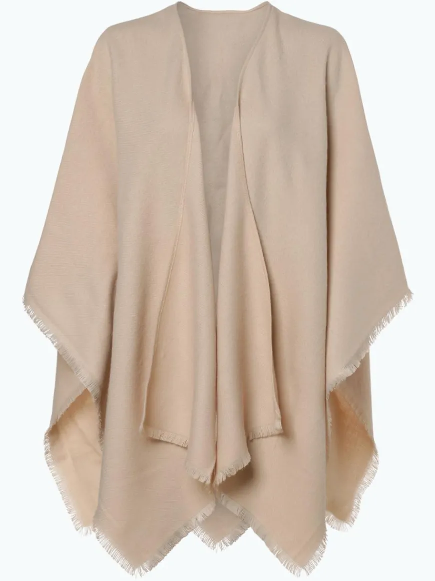 Fraas Pullover & Strickjacken*Damen Poncho ecru uni