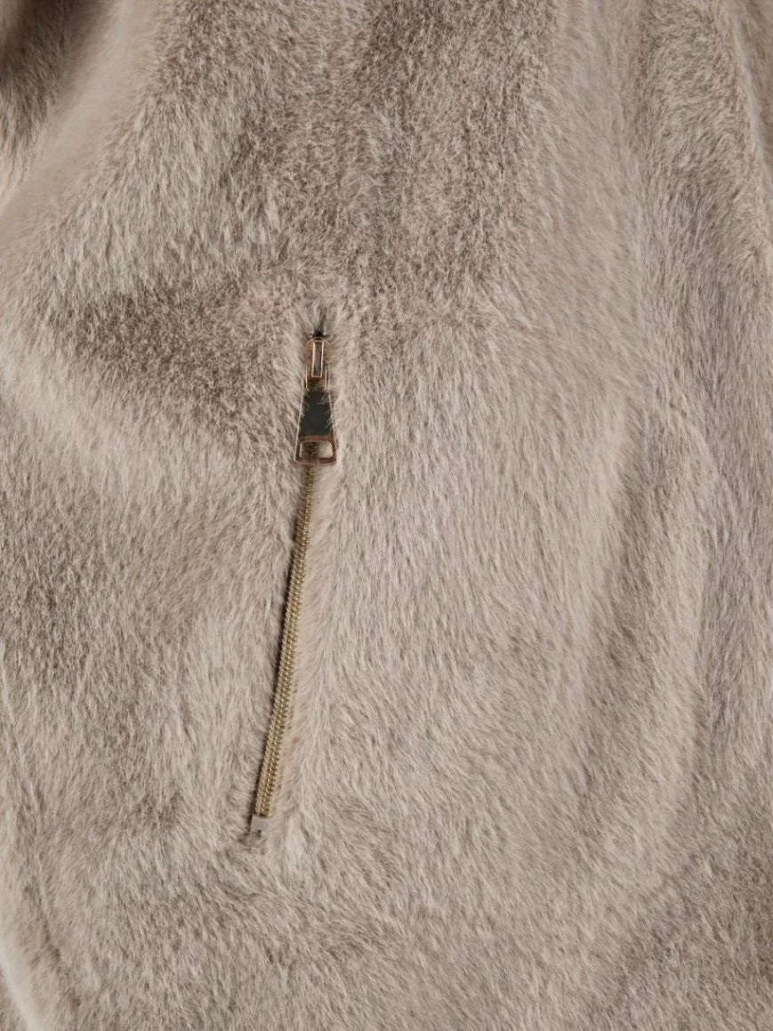 White Label Jacken & Westen*Damen Poncho-Weste grau uni