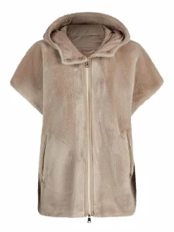 White Label Jacken & Westen*Damen Poncho-Weste grau uni