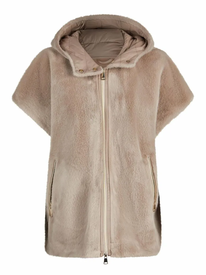 White Label Jacken & Westen*Damen Poncho-Weste grau uni