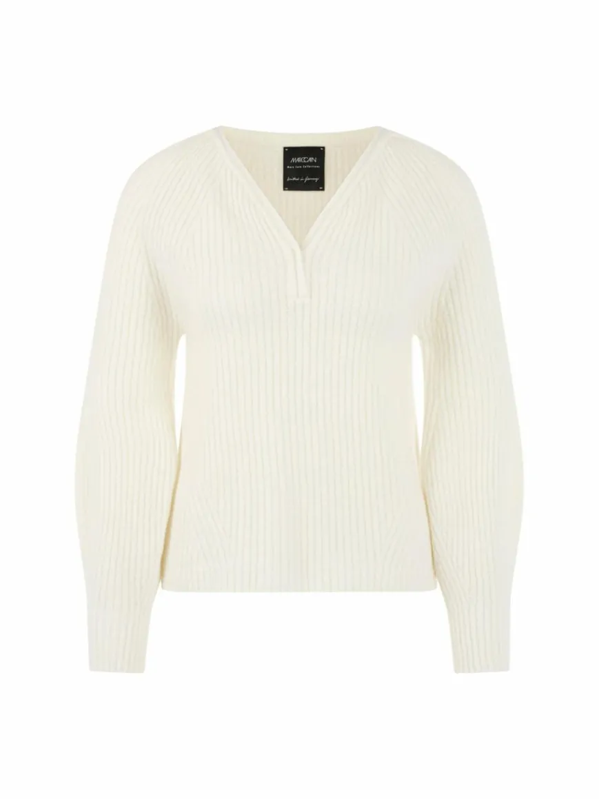 Marc Cain Pullover & Strickjacken*Damen Pullover weiß uni