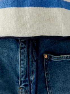 Oui Pullover & Strickjacken*Damen Pullover weiß blau gestreift